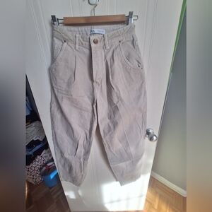 Zara Beige Casual Pants